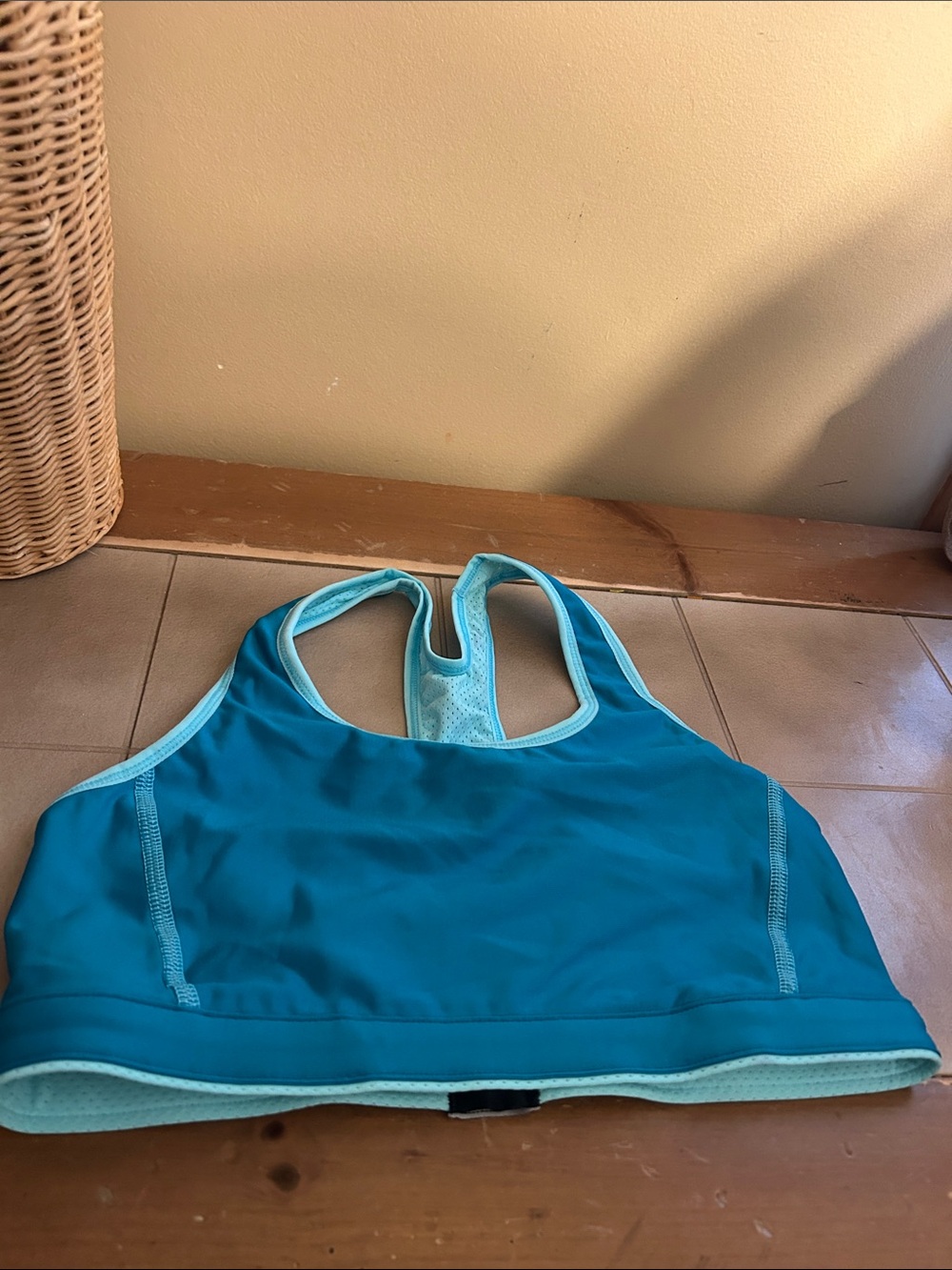 Champion Women's Teal Racerback Sports Bra S